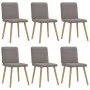 Dining chairs, 6 units, in gray taupe fabric. by , dining chairs - Ref: Foro24-3315520, Price: 296,50 €, Discount: %