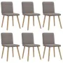 Sillas de comedor 6 unidades de tela gris taupe de , Sillas de comedor - Ref: Foro24-3315520, Precio: 296,49 €, Descuento: %