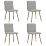 Dining chairs 4 pcs gray cloud fabric by , dining chairs - Ref: Foro24-3315253, Price: 198,45 €, Discount: %