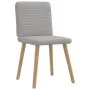 Sillas de comedor 4 uds tela gris nube de , Sillas de comedor - Ref: Foro24-3315253, Precio: 198,44 €, Descuento: %