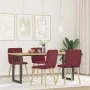 Dining chairs 4 units, red wine fabric by , dining chairs - Ref: Foro24-3315323, Price: 200,61 €, Discount: %