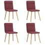 Dining chairs 4 units, red wine fabric by , dining chairs - Ref: Foro24-3315323, Price: 200,61 €, Discount: %