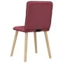 Dining chairs 4 units, red wine fabric by , dining chairs - Ref: Foro24-3315323, Price: 200,61 €, Discount: %