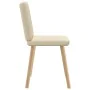 Esstischstühle, 6 Stück, Stoff in Cremefarbe. von , Essstühle - Ref: Foro24-3315574, Preis: 294,49 €, Rabatt: %