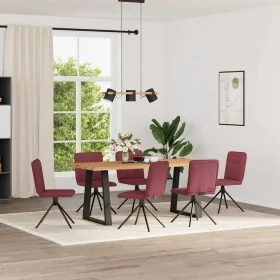 Esstischstühle, 6 Stück, Stoff in Weinrot. von , Essstühle - Ref: Foro24-3315605, Preis: 300,95 €, Rabatt: %