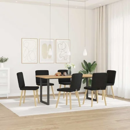 6 black swivel dining chairs in fabric. by , dining chairs - Ref: Foro24-3315569, Price: 292,29 €, Discount: %
