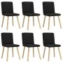 6 black swivel dining chairs in fabric. by , dining chairs - Ref: Foro24-3315569, Price: 292,29 €, Discount: %