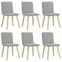 Sillas de comedor 6 uds tela gris nube de , Sillas de comedor - Ref: Foro24-3315576, Precio: 292,28 €, Descuento: %