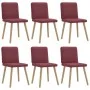 Dining chairs 6 units, red wine fabric. by , dining chairs - Ref: Foro24-3315517, Price: 296,50 €, Discount: %
