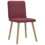Sillas de comedor 6 unidades tela rojo tinto de , Sillas de comedor - Ref: Foro24-3315517, Precio: 296,49 €, Descuento: %