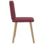 Sillas de comedor 6 unidades tela rojo tinto de , Sillas de comedor - Ref: Foro24-3315517, Precio: 296,49 €, Descuento: %