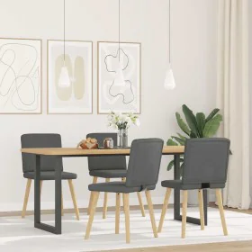 Swivel dining chairs 4 units dark gray fabric by , dining chairs - Ref: Foro24-3315298, Price: 195,94 €, Discount: %