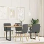 Sillas de comedor giratorias 4 unidades tela gris oscuro de , Sillas de comedor - Ref: Foro24-3315298, Precio: 195,92 €, Desc...