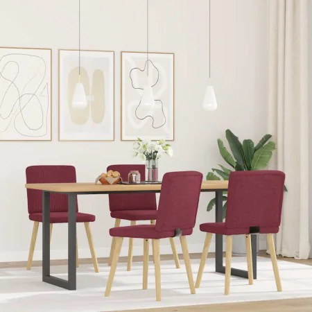 Esszimmerstühle, 4 Stück, Stoff in Weinrot. von , Essstühle - Ref: Foro24-3315300, Preis: 195,94 €, Rabatt: %
