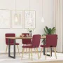 Esszimmerstühle, 4 Stück, Stoff in Weinrot. von , Essstühle - Ref: Foro24-3315300, Preis: 195,94 €, Rabatt: %