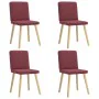 Esszimmerstühle, 4 Stück, Stoff in Weinrot. von , Essstühle - Ref: Foro24-3315300, Preis: 195,94 €, Rabatt: %