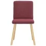 Dining chairs 4 units, red wine fabric by , dining chairs - Ref: Foro24-3315300, Price: 195,94 €, Discount: %