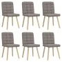 Esstischstühle, 6 Stück, in grau-taupefarbenem Stoff. von , Essstühle - Ref: Foro24-3315467, Preis: 302,25 €, Rabatt: %