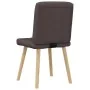 Dining chairs 6 units dark brown fabric by , dining chairs - Ref: Foro24-3315465, Price: 302,73 €, Discount: %