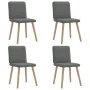 Drehbare Esszimmerstühle, 4 Stück, dunkelgraues Stoffpolster. von , Essstühle - Ref: Foro24-3315245, Preis: 200,18 €, Rabatt: %