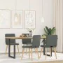 Drehbare Esszimmerstühle, 4 Stück, dunkelgraues Stoffpolster. von , Essstühle - Ref: Foro24-3315245, Preis: 200,18 €, Rabatt: %