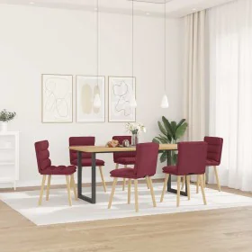 Esstischstühle, 6 Stück, Stoff in Weinrot. von , Essstühle - Ref: Foro24-3315666, Preis: 321,86 €, Rabatt: %