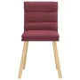 Dining chairs 6 units, red wine fabric. by , dining chairs - Ref: Foro24-3315666, Price: 321,86 €, Discount: %