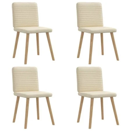 Dining chairs 4 units, cream-colored fabric. by , dining chairs - Ref: Foro24-3315251, Price: 198,45 €, Discount: %