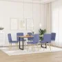 Dining chairs 6 pcs blue denim fabric by , dining chairs - Ref: Foro24-3315471, Price: 302,21 €, Discount: %