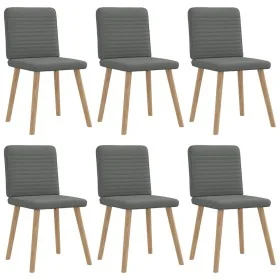 Esstischstühle, 6 Stück, dunkelgraues Gewebe. von , Essstühle - Ref: Foro24-3315515, Preis: 299,06 €, Rabatt: %