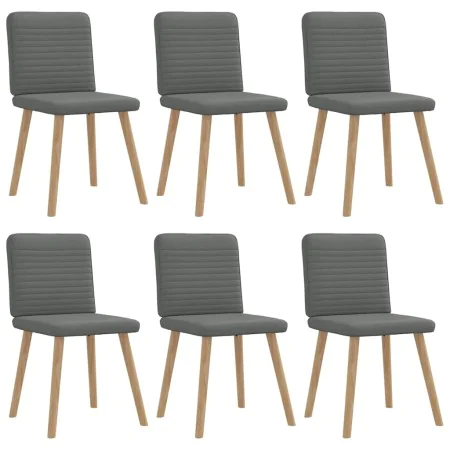Sillas de comedor 6 unidades tela gris oscuro de , Sillas de comedor - Ref: Foro24-3315515, Precio: 299,05 €, Descuento: %