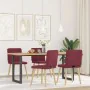 Essgruppenstühle, 4 Stück, Stoff in Weinrot. von , Essstühle - Ref: Foro24-3315247, Preis: 198,44 €, Rabatt: %