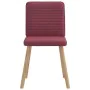 Essgruppenstühle, 4 Stück, Stoff in Weinrot. von , Essstühle - Ref: Foro24-3315247, Preis: 198,44 €, Rabatt: %