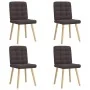 Esszimmerstühle, 4 Stück, dunkelbrauner Stoff von , Essstühle - Ref: Foro24-3315195, Preis: 202,64 €, Rabatt: %