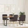 Esszimmerstühle, 4 Stück, dunkelbrauner Stoff von , Essstühle - Ref: Foro24-3315195, Preis: 202,64 €, Rabatt: %