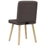 Esszimmerstühle, 4 Stück, dunkelbrauner Stoff von , Essstühle - Ref: Foro24-3315195, Preis: 202,64 €, Rabatt: %