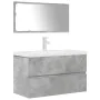 Bathroom furniture set, 2 pieces, gray plywood concrete by , Bathroom furniture - Ref: Foro24-3324918, Price: 239,74 €, Disco...