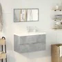 Set muebles de baño 2 piezas madera contrachapada gris hormigón de , Muebles de baño - Ref: Foro24-3324918, Precio: 239,74 €,...