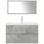 Bathroom furniture set, 2 pieces, gray plywood concrete by , Bathroom furniture - Ref: Foro24-3324918, Price: 239,74 €, Disco...