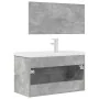 Bathroom furniture set, 2 pieces, gray plywood concrete by , Bathroom furniture - Ref: Foro24-3324918, Price: 239,74 €, Disco...