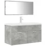Bathroom furniture set, 2 pieces, gray plywood concrete by , Bathroom furniture - Ref: Foro24-3324894, Price: 324,38 €, Disco...