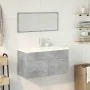 Bathroom furniture set, 2 pieces, gray plywood concrete by , Bathroom furniture - Ref: Foro24-3324894, Price: 324,38 €, Disco...