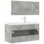 Bathroom furniture set, 2 pieces, gray plywood concrete by , Bathroom furniture - Ref: Foro24-3324894, Price: 324,38 €, Disco...