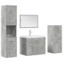 Set muebles de baño 5 piezas madera ingeniería gris hormigón de , Muebles de baño - Ref: Foro24-3324896, Precio: 288,94 €, De...