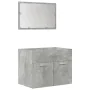 Bathroom furniture set, 5 pieces, engineered wood, gray concrete. by , Bathroom furniture - Ref: Foro24-3324896, Price: 288,9...