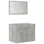 Set muebles de baño 5 piezas madera ingeniería gris hormigón de , Muebles de baño - Ref: Foro24-3324896, Precio: 288,94 €, De...