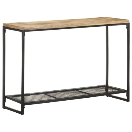 Solid mango wood console table 110x35x75 cm by , Side tables - Ref: Foro24-320247, Price: 123,07 €, Discount: %