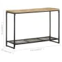 Solid mango wood console table 110x35x75 cm by , Side tables - Ref: Foro24-320247, Price: 123,07 €, Discount: %