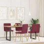 Sillas de comedor 4 unidades tela rojo tinto by , dining chairs - Ref: Foro24-3315224, Price: 199,31 €, Discount: %