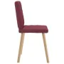 Sillas de comedor 4 unidades tela rojo tinto by , dining chairs - Ref: Foro24-3315224, Price: 199,31 €, Discount: %